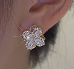 Aretes Flor giratoria