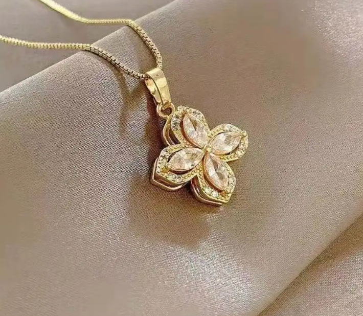 Collar Flor Giratoria
