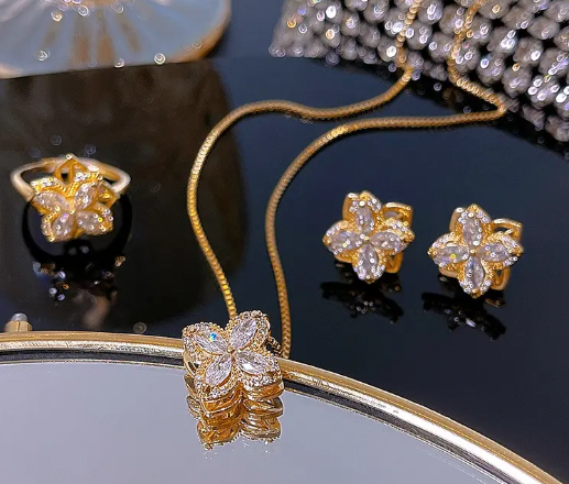 Collar Flor Giratoria